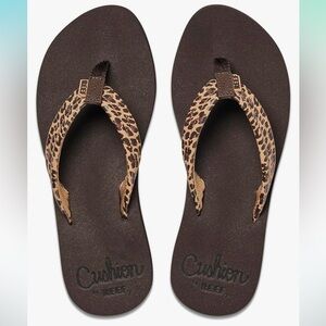 REEF Leopard Print flip flops
